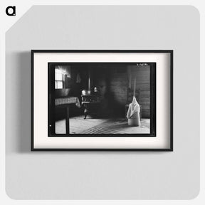 アートポスター-Corner of kitchen. Home of tobacco sharecropper. Person County, North Carolina by Dorothea Lange - ドロテア ラング Poster.