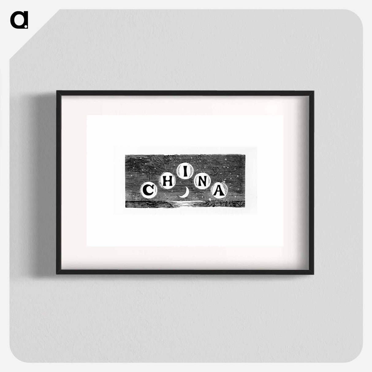 アートポスター-China sign from The World: Round It and Over It
 - 大英図書館 Poster.