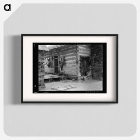 アートポスター-Construction detail of double log cabin of share tenants - ドロテア ラング Poster.