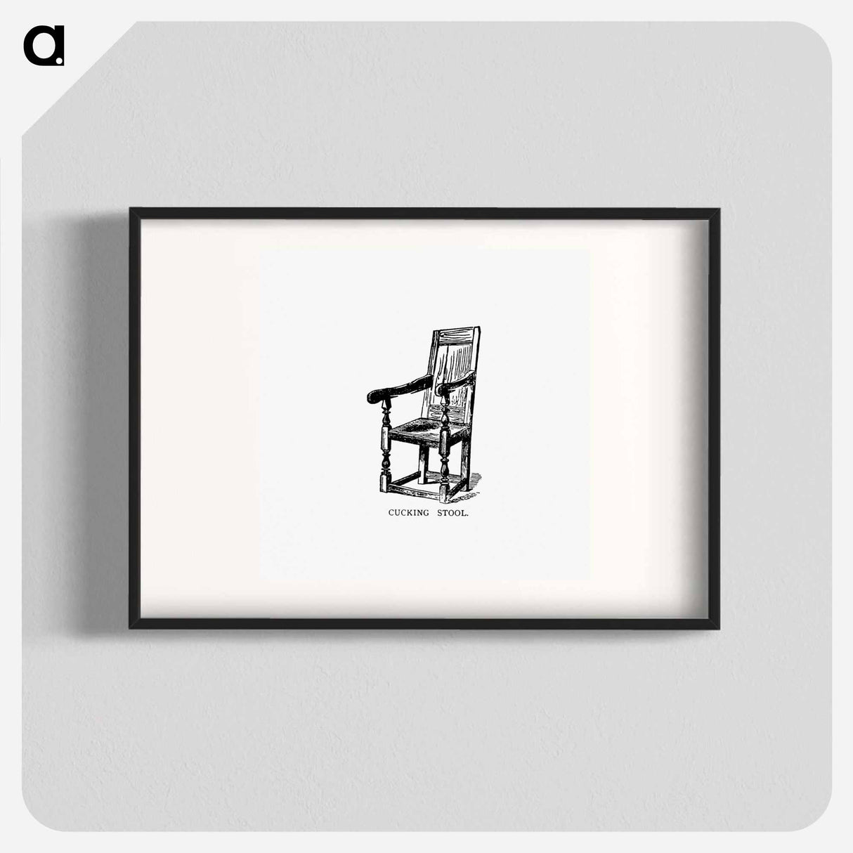 アートポスター-Cucking Stool from Spencers New Guide To The Town Of Leicester
 - 大英図書館 Poster.