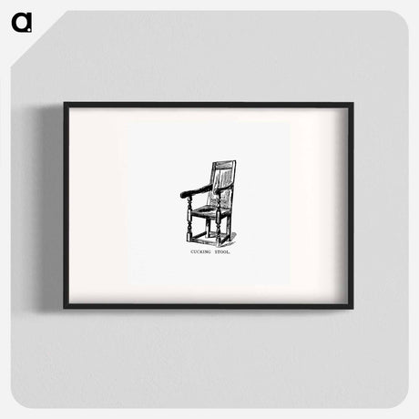 アートポスター-Cucking Stool from Spencers New Guide To The Town Of Leicester
 - 大英図書館 Poster.