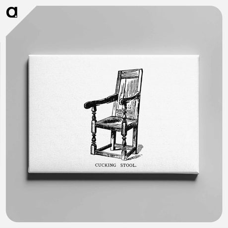 アートパネル-Cucking Stool from Spencers New Guide To The Town Of Leicester
 - 大英図書館 Canvas.