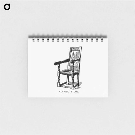 アートメモ帳-Cucking Stool from Spencers New Guide To The Town Of Leicester
 - 大英図書館 Memo.