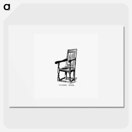 アートポスター-Cucking Stool from Spencers New Guide To The Town Of Leicester
 - 大英図書館 Poster.