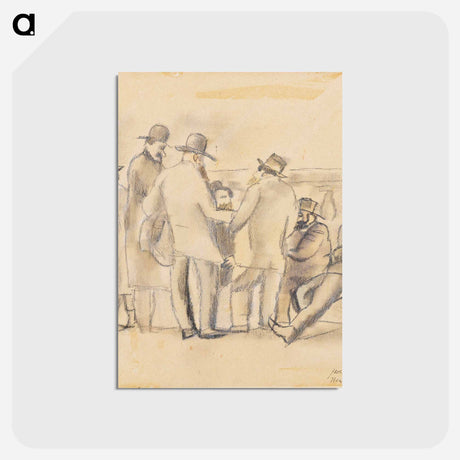 アートポストカード-Group of Men, New York
 - バーンズ・コレクション Postcard.
