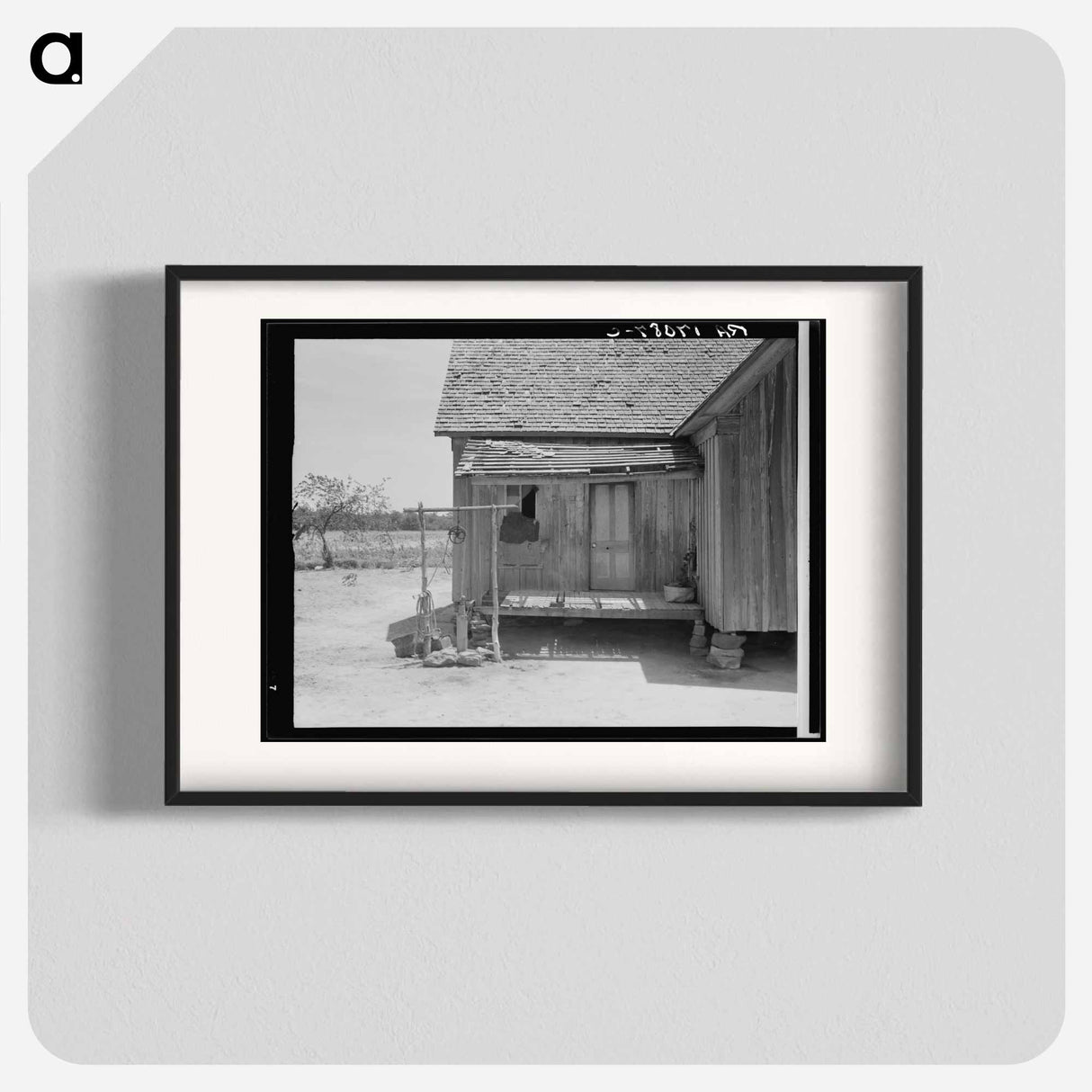 Home of tenant farmer near Newport, Oklahoma - Dorothea Lange Poster.