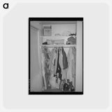 アートポストカード-Kearney-Mesa Bedroom Closet
 - ラッセル リー Postcard.
