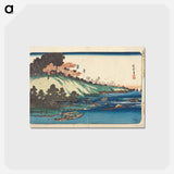 Cherry Blossoms along the Sumida River
 - 歌川 広重 Postcard.