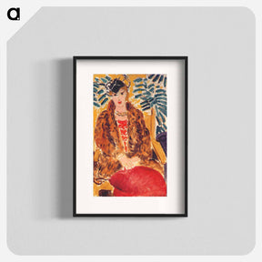 アートポスター-The Fur Coat - アンリ マティス Poster.