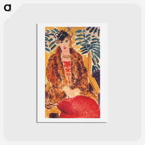 アートポストカード-The Fur Coat - アンリ マティス Postcard.