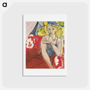 アートポストカード-Seated Woman - アンリ マティス Postcard.
