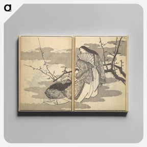 アートパネル-Old Manji’s Cursive Picture Album - 葛飾 北斎 Canvas.
