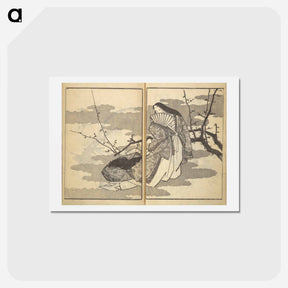 アートポストカード-Old Manji’s Cursive Picture Album - 葛飾 北斎 Postcard.