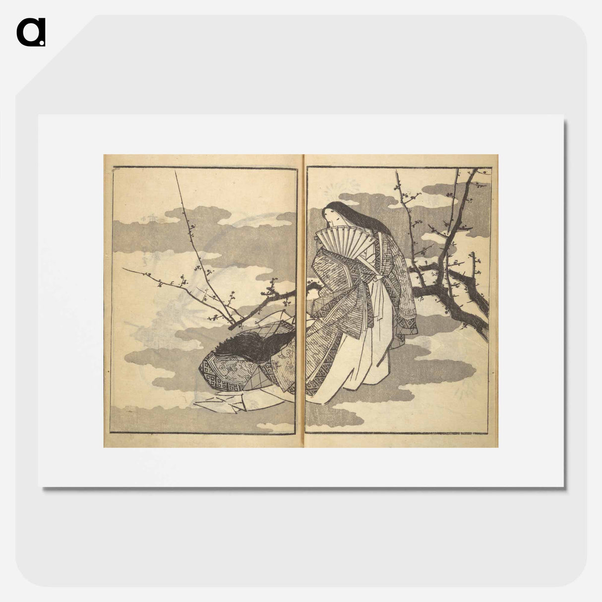 Old Manji's Cursive Picture Album - Katsushika Hokusai Poster.