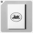 アートパネル-Steam Engine Train Stamp Design
 - 大英図書館 Canvas.