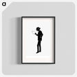 アートポスター-Elderly Scholar Silhouette
 - 大英図書館 Poster.