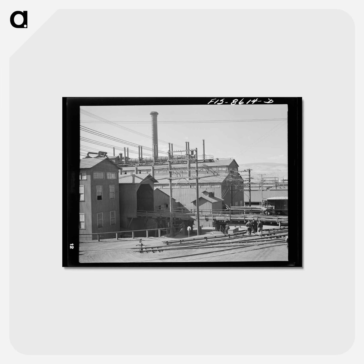 アートポストカード-Anaconda Smelter
 - ラッセル リー Postcard.