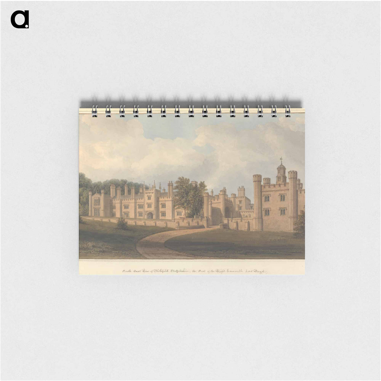 アートメモ帳-South East View of Blithfield, Staffordshire; the Seat of the Right Honourable Lord Bagot
 - イェール大学アートギャラリー Memo.
