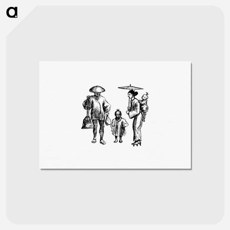 アートポストカード-Japanese Family
 - 大英図書館 Postcard.