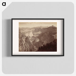 アートポスター-Yosemite Valley from Above
 - エドワード マイブリッジ Poster.