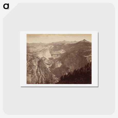 アートポストカード-Yosemite Valley from Above
 - エドワード マイブリッジ Postcard.