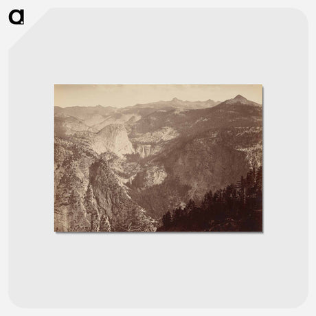 アートポストカード-Yosemite Valley from Above
 - エドワード マイブリッジ Postcard.