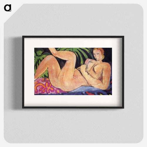 A Nude with her Heel on her Knee - アンリ マティス Poster.
