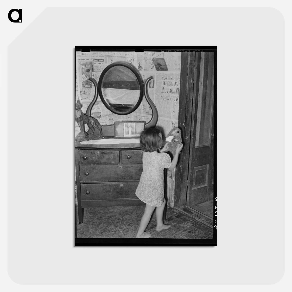 アートポストカード-Mexican House Interior
 - ラッセル リー Postcard.