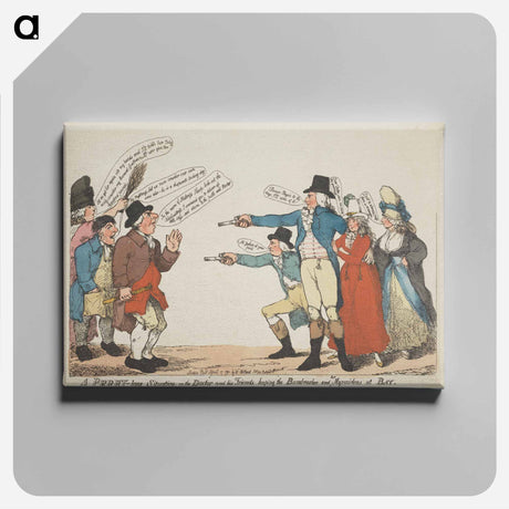 アートパネル-A Perry-Lous Situation; or, the Doctor and his Friends keeping the Numbrusher and her Myrmidous at Bay
 - イェール大学アートギャラリー Canvas.
