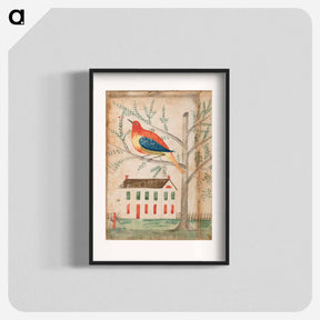 アートポスター-House and Bird on a Tree
 - バーンズ・コレクション Poster.