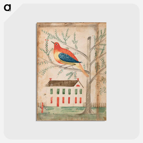 アートポストカード-House and Bird on a Tree
 - バーンズ・コレクション Postcard.