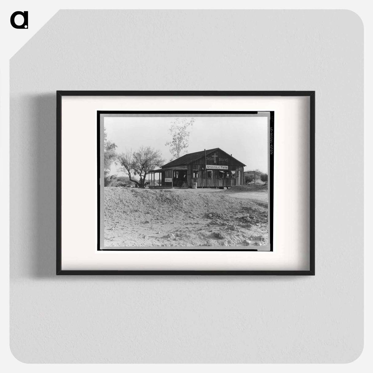 Church near Blythe, California - Dorothea Lange Poster.