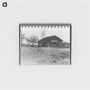 アートメモ帳-Church near Blythe, California - ドロテア ラング Memo.