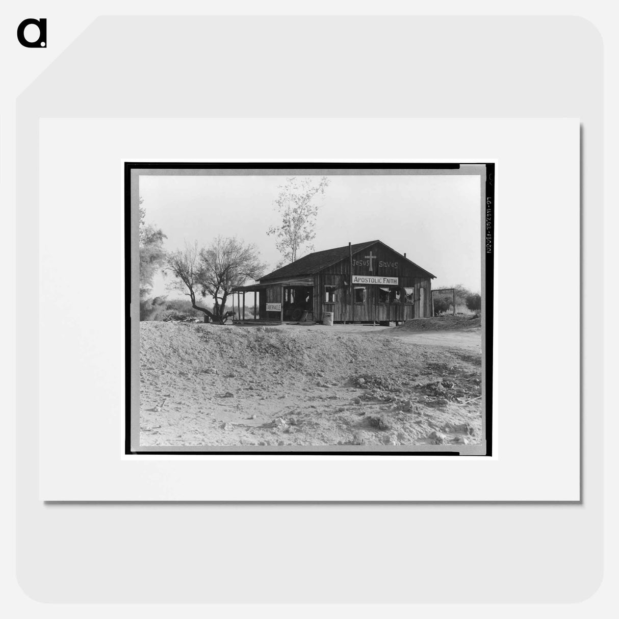 Church near Blythe, California - Dorothea Lange Poster.