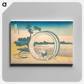 アートパネル-Hokusai's Fujimigahara in Owari Province - 葛飾 北斎 Canvas.