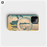 Hokusai's Fujimigahara in Owari Province - 葛飾 北斎 Phone Case.