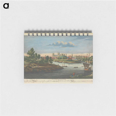 アートメモ帳-A View of the City of York from near ye Confluence of the Rivers Ouse & Foss
 - イェール大学アートギャラリー Memo.