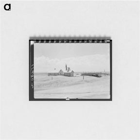 アートメモ帳-Abandoned farm of the western Panhandle, Cimmaron County, Oklahoma - ドロテア ラング Memo.