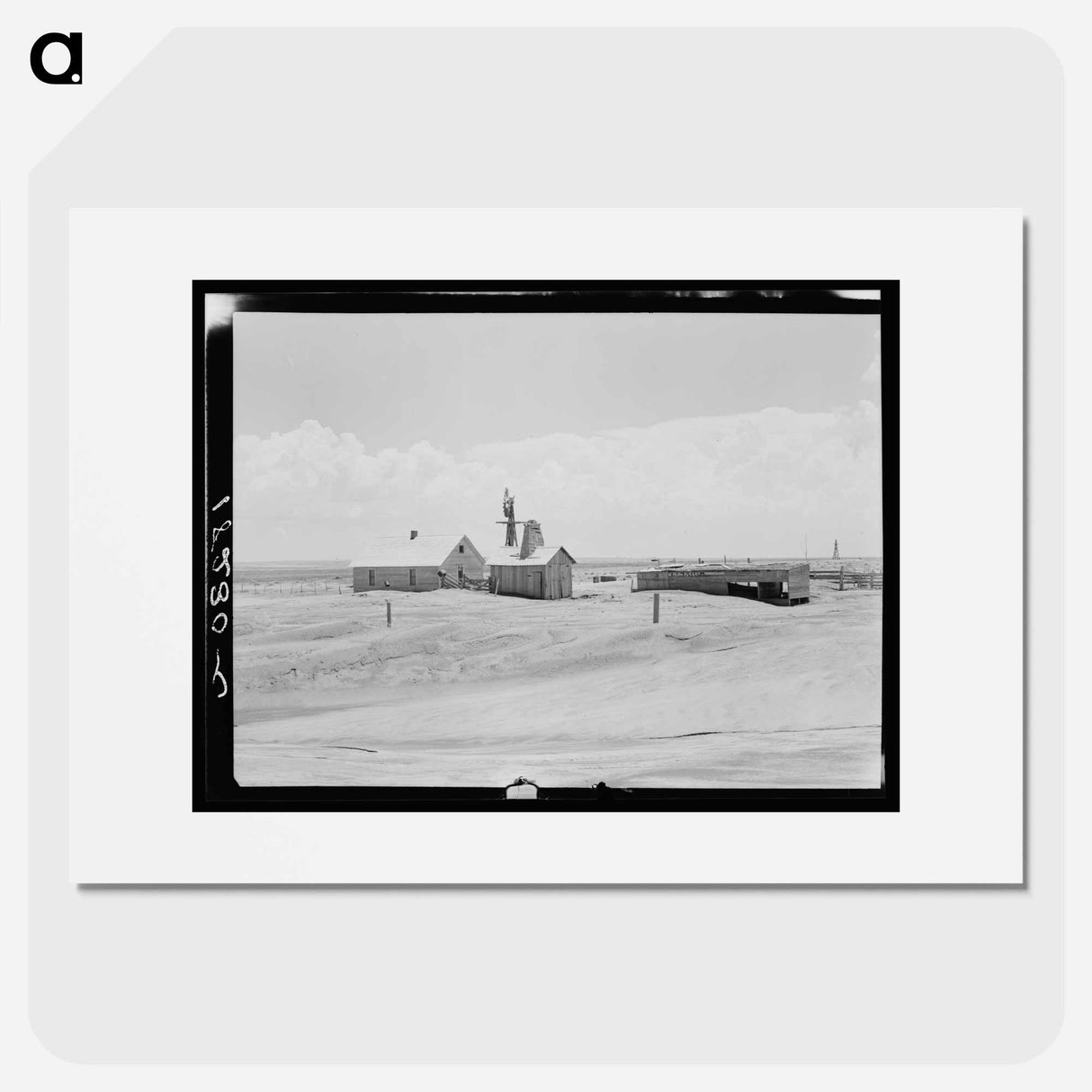 Abandoned farm of the western Panhandle, Cimmaron County, Oklahoma - Dorothea Lange Poster.