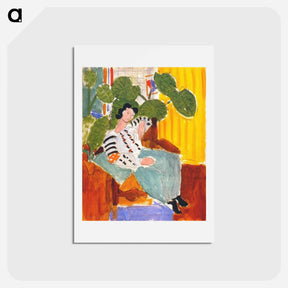 アートポストカード-Small Romanian Blouse with Foliage - アンリ マティス Postcard.