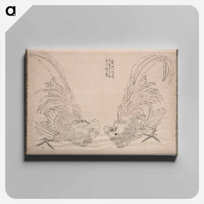 アートパネル-Hokusai's Album of Sketches - 葛飾 北斎 Canvas.
