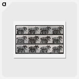 アートポストカード-Cart-Horse Walking
 - エドワード マイブリッジ Postcard.