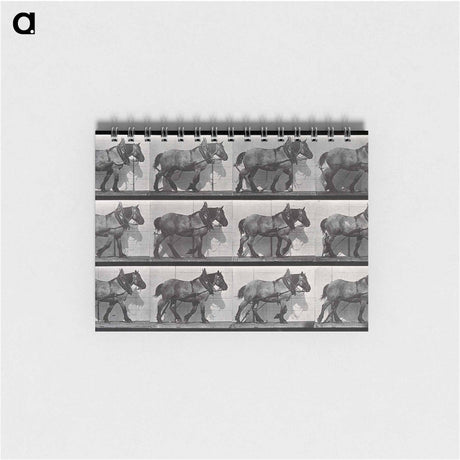 アートメモ帳-Cart-Horse Walking
 - エドワード マイブリッジ Memo.