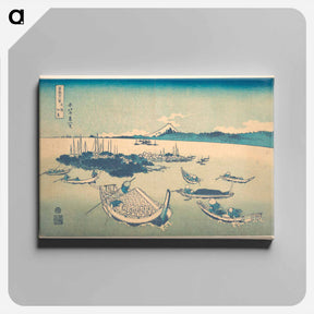 アートパネル-Tsukudajima in Musashi Province - 葛飾 北斎 Canvas.