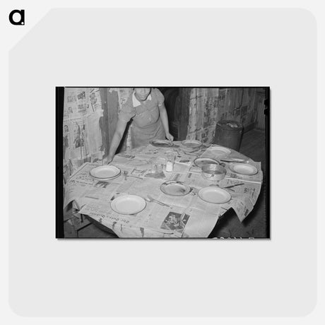 アートポストカード-Supper at Pomp Hall
 - ラッセル リー Postcard.