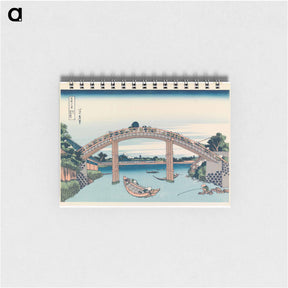 アートメモ帳-View from under mannenbashi bridge at fukagawa by Katsushika Hokusai - 葛飾 北斎 Memo.