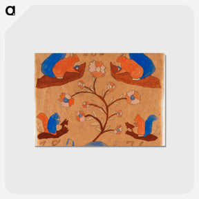 アートポストカード-Four Squirrels
 - バーンズ・コレクション Postcard.