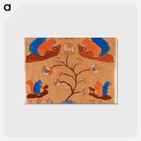 アートポストカード-Four Squirrels
 - バーンズ・コレクション Postcard.