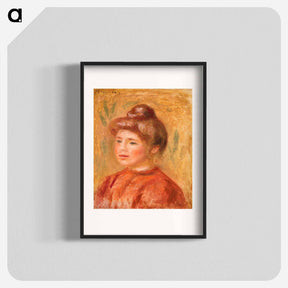 アートポスター-Bust of Woman in Red
 - バーンズ・コレクション Poster.