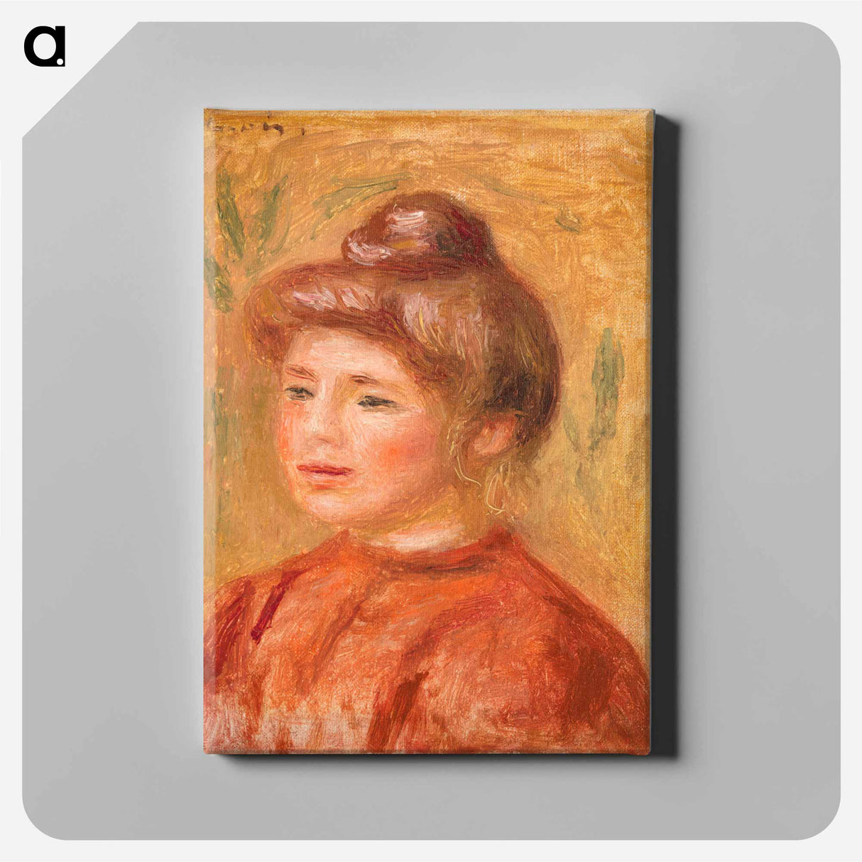 アートパネル-Bust of Woman in Red
 - バーンズ・コレクション Canvas.
